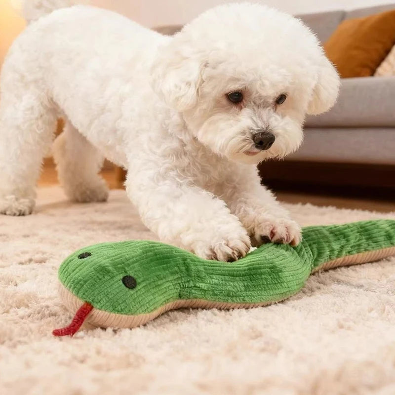 Interactive Snake Plush Toy for Dogs & Cats