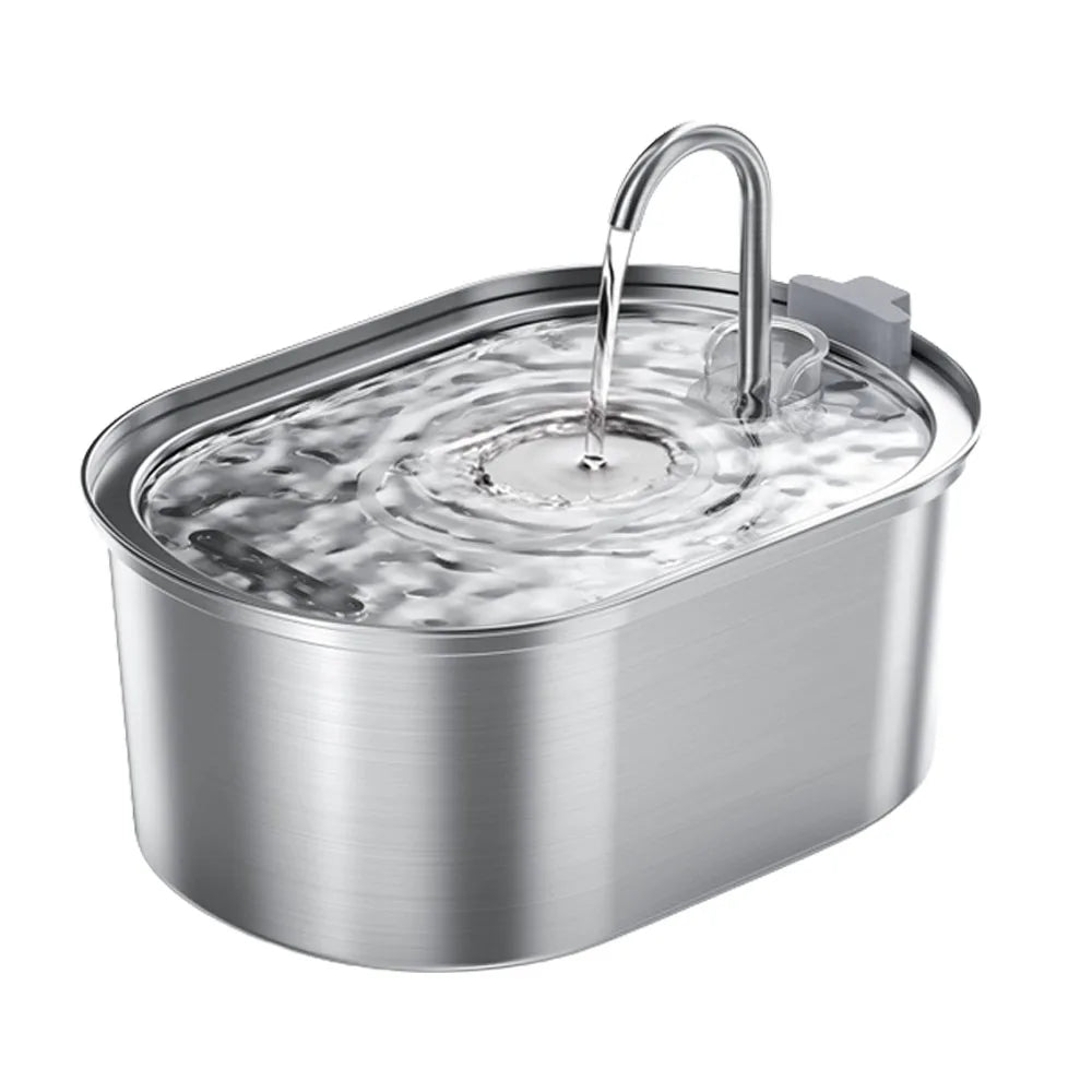 Smart Stainless Steel Pet Water Fountain for Cats & Dogs