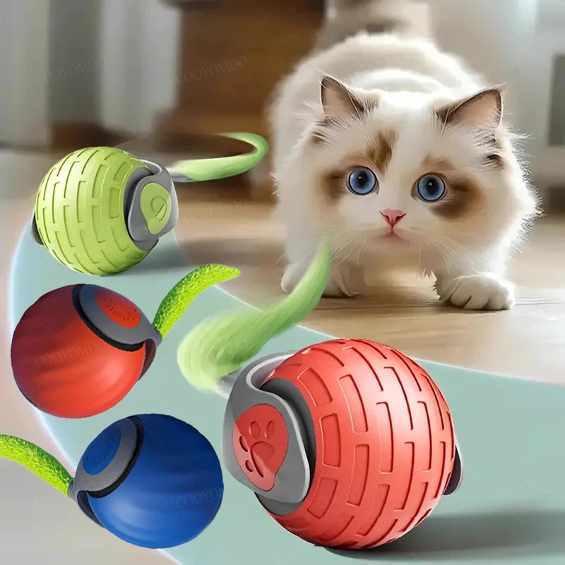 Smart Interactive Rolling Ball for Cats | USB Rechargeable Toy