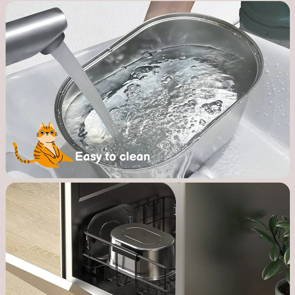 Smart Stainless Steel Pet Water Fountain for Cats & Dogs