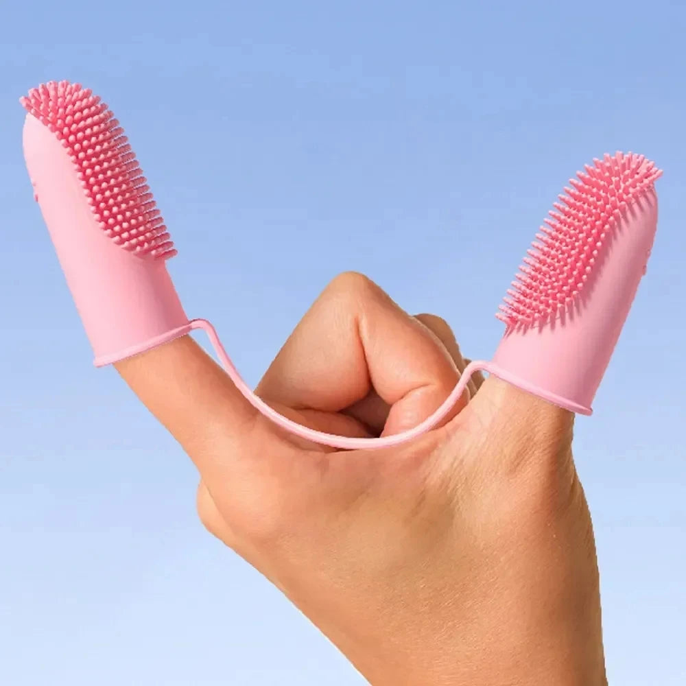 Silicone Finger Toothbrush for Dogs & Cats | Easy Pet Dental Care