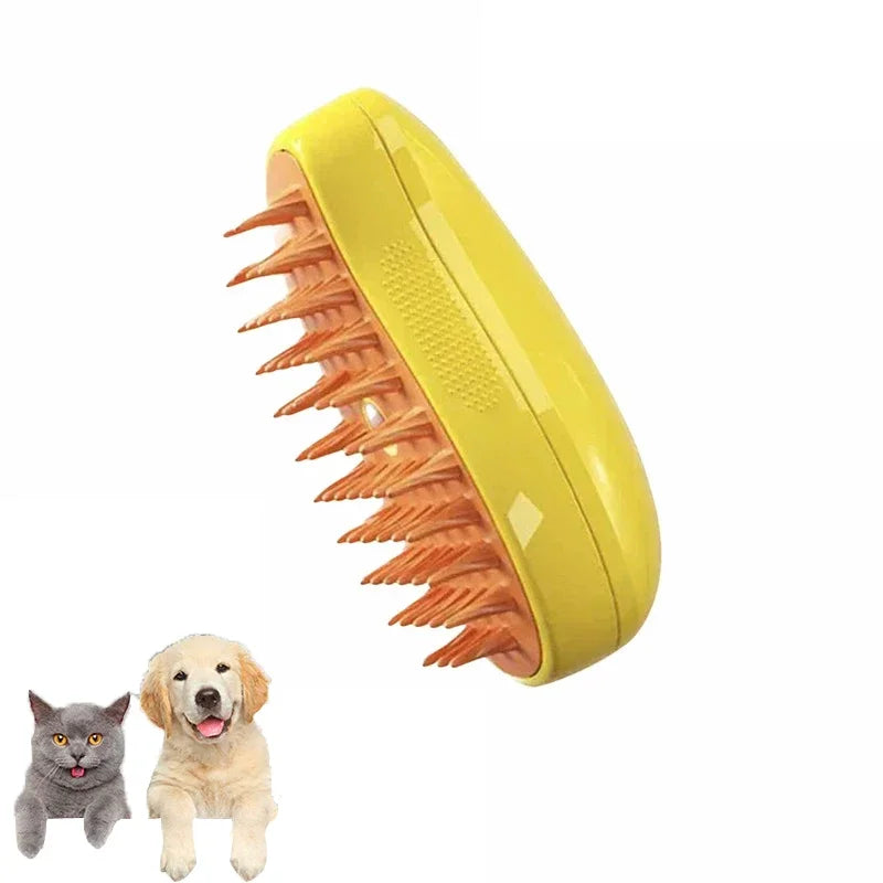 3-in-1 Steam Pet Brush for Dogs & Cats
