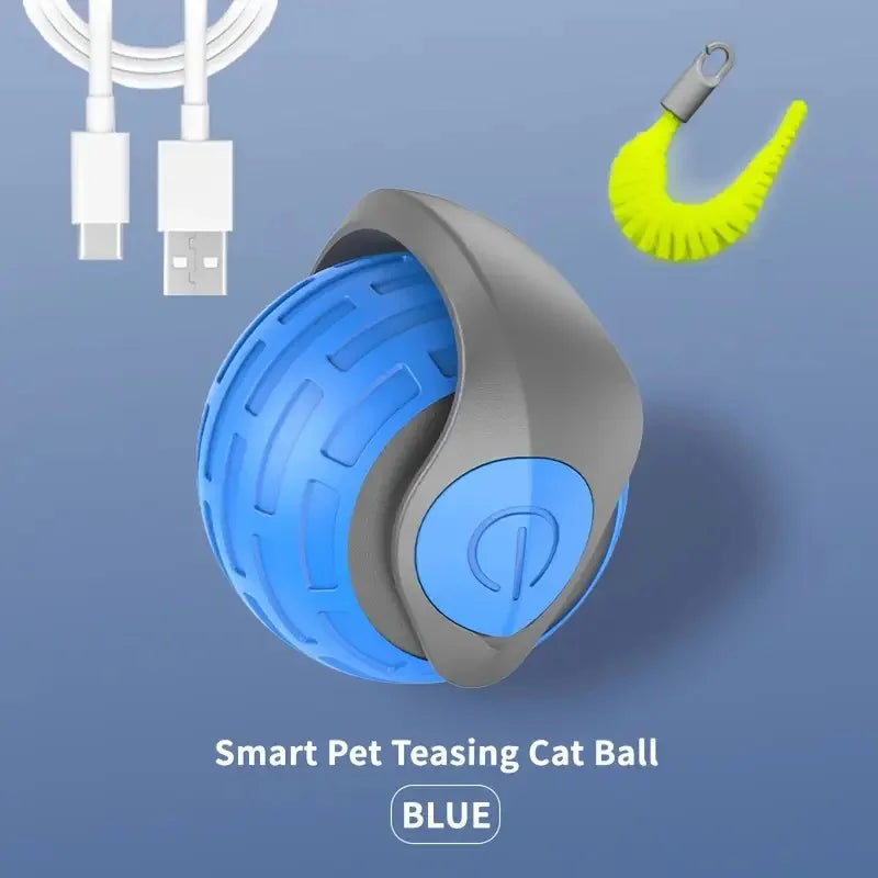 Smart Interactive Rolling Ball for Cats | USB Rechargeable Toy