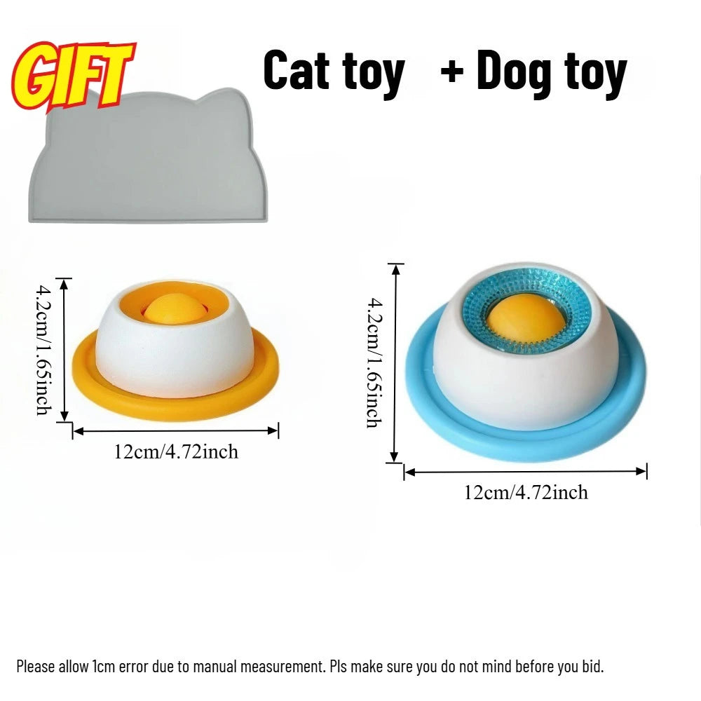 Interactive Slow Feeder Bowl for Dogs & Cats