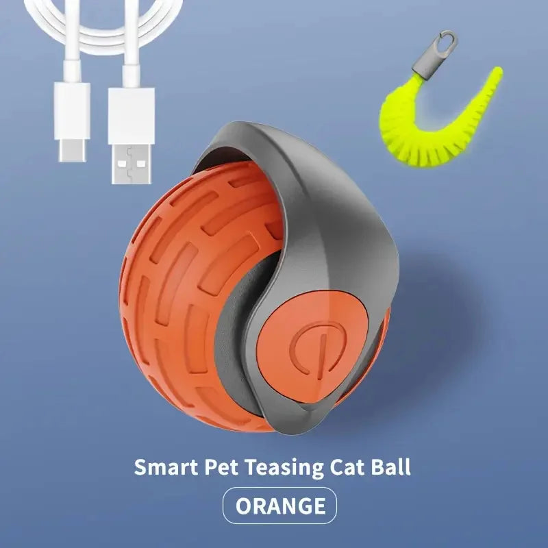 Smart Interactive Rolling Ball for Cats | USB Rechargeable Toy