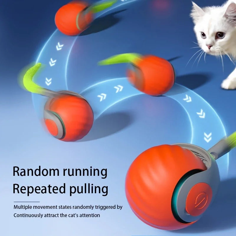 Smart Interactive Rolling Ball for Cats | USB Rechargeable Toy