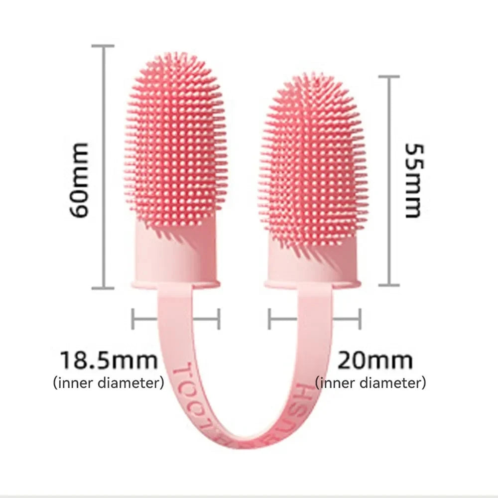 Silicone Finger Toothbrush for Dogs & Cats | Easy Pet Dental Care