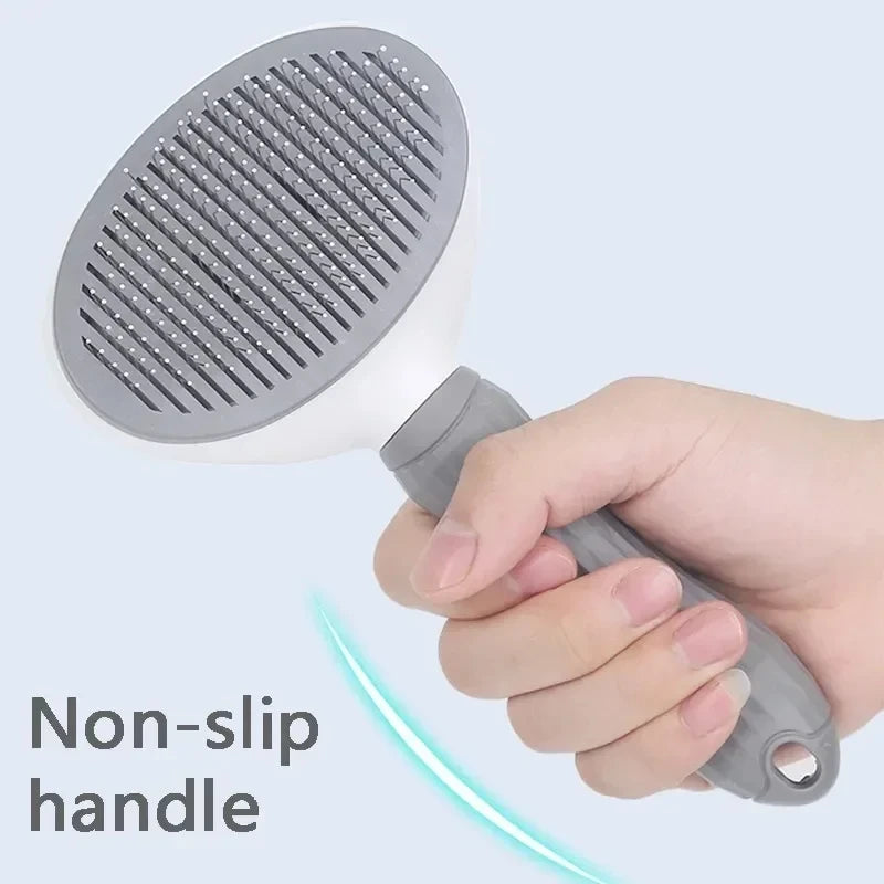 Self-Cleaning Pet Brush for Dogs & Cats | Hair Remover Comb
