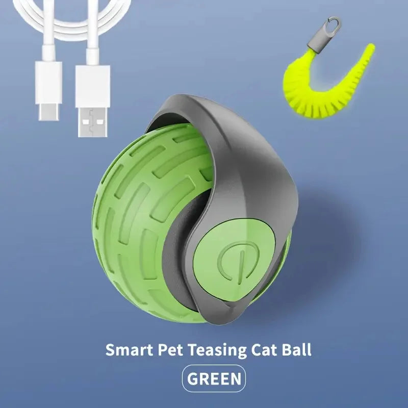 Smart Interactive Rolling Ball for Cats | USB Rechargeable Toy