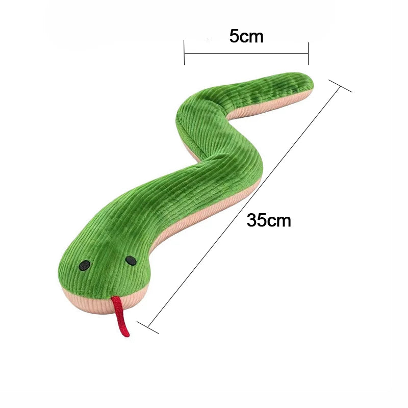 Interactive Snake Plush Toy for Dogs & Cats