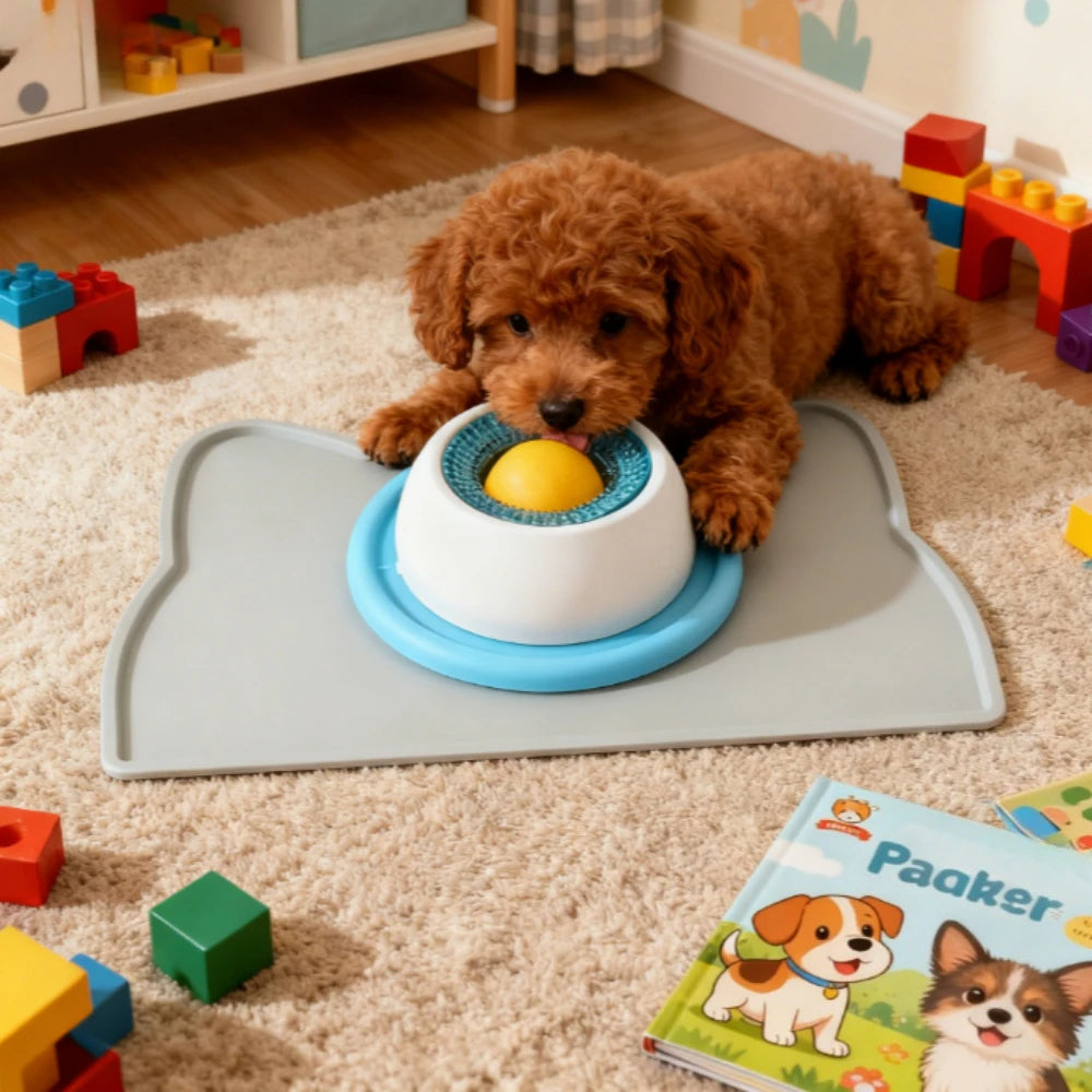 Interactive Slow Feeder Bowl for Dogs & Cats
