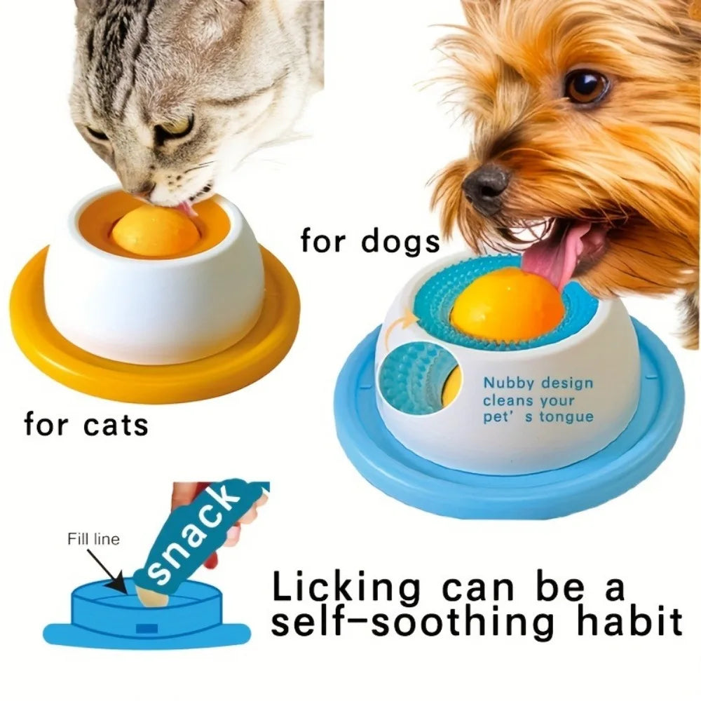 Interactive Slow Feeder Bowl for Dogs & Cats